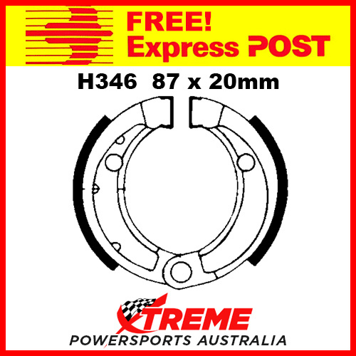 EBC Front Brake Shoe Honda TRX 70 Fourtrax 1986-1987 H346