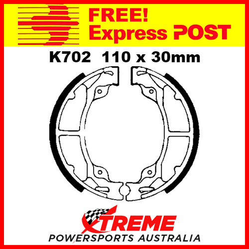 EBC Rear Brake Shoe Kawasaki KX 125 1983-1985 K702