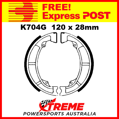 EBC Front Grooved Brake Shoe Kawasaki KX 125 1974-1980 K704G