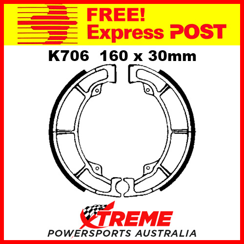 EBC Rear Brake Shoe Kawasaki KLF 250 Bayou 2003-2011 K706