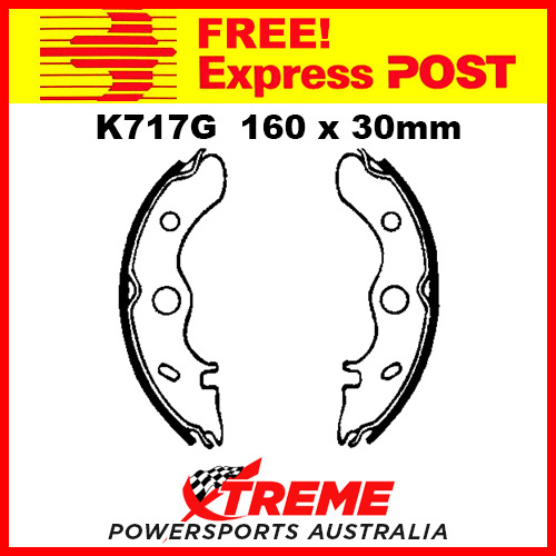 EBC Front Grooved Brake Shoe Kawasaki KLF 300 Bayou 1986-1987 K717G