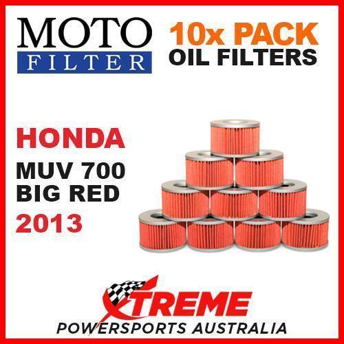 10 PACK MOTO FILTER OIL FILTERS HONDA MUV700 MUV 700 BIG RED UTV 2013 OFF ROAD