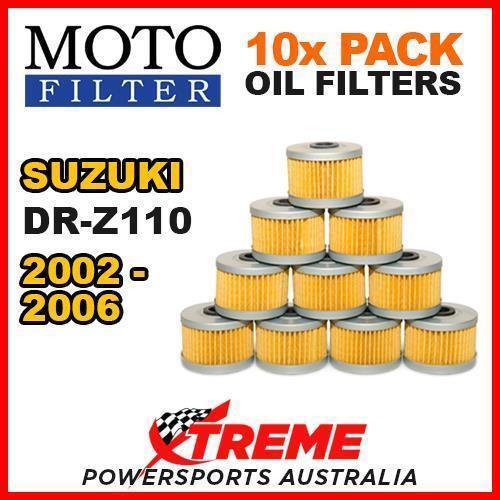 10 PACK MX MOTO FILTER OIL FILTERS For Suzuki DRZ110 DRZ 110 DR-Z110 2002-2006