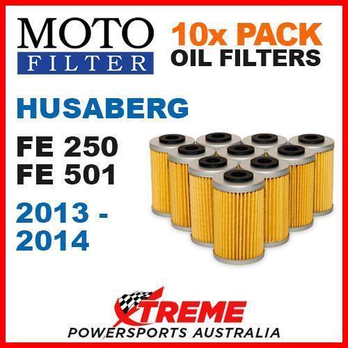 10 PACK MOTO MX OIL FILTERS HUSABERG FE250 FE501 FE 250 501 2013-2014 ENDURO