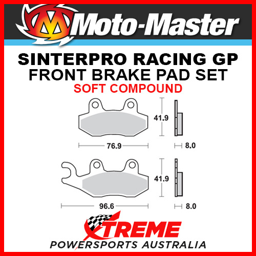 Moto-Master for Suzuki DR350SE 94-97 Racing GP Sintered Soft Front Brake Pad 091912