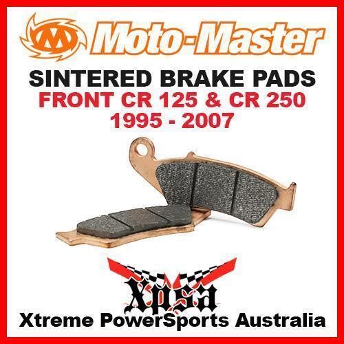 MOTO MASTER SINTERED FRONT BRAKE PADS HONDA CR 125 CR125 CR250 250 1995-2007 MX