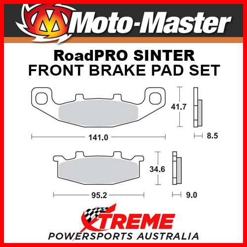 Moto-Master Kawasaki KLR650 Tengai 1990-1992 RoadPRO Sintered Front Brake Pad 402101