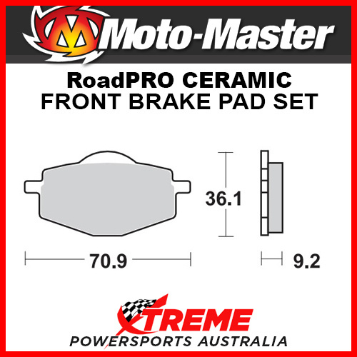 Moto-Master Yamaha TT600 1985-1987 RoadPRO Ceramic Front Brake Pad 408804