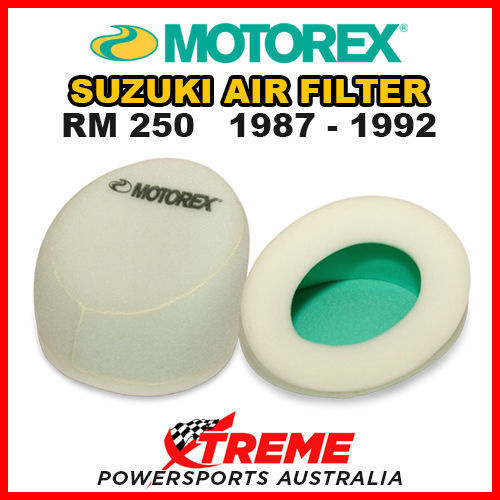 Motorex for Suzuki RM250 RM 250 1987-1992 Foam Air Filter Dual Stage