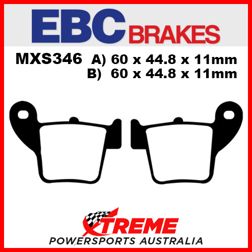 EBC Honda CRF 450 X 2005-2017 Sintered Race Rear Brake Pad MXS346