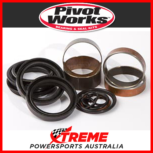 Fork Bushing, Oil/Dust Seals Kit Kawasaki KX125 1996-2001, Pivot Works PWFFK-K03-021