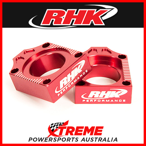 RHK MX AXLE BLOCK RED KIT HONDA CRF 250R CRF250R CRF450R 450R 2002-2008 MOTO