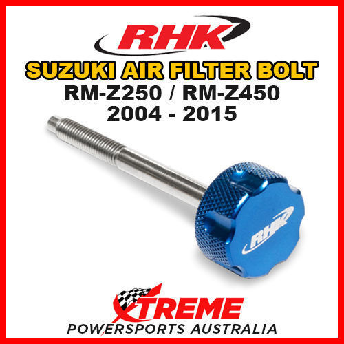 RHK MX BLUE AIR FILTER BOLT MOTO for Suzuki RMZ 250 450 RM Z250 Z450 2004-2015 BIKE