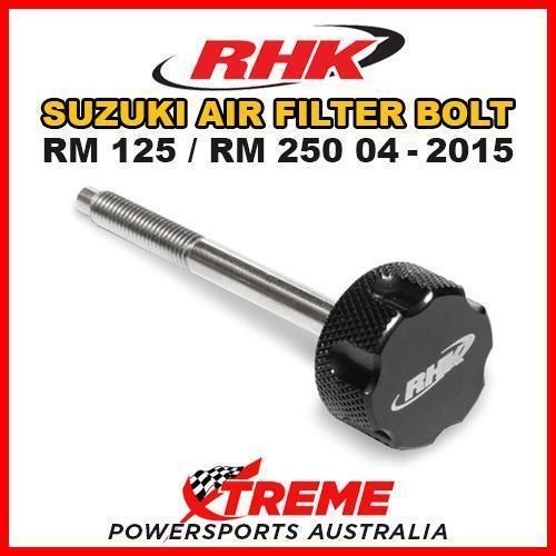 RHK MX BLACK AIR FILTER BOLT MOTO for Suzuki RM125 RM250 RM 125 250 04-2015 BIKE