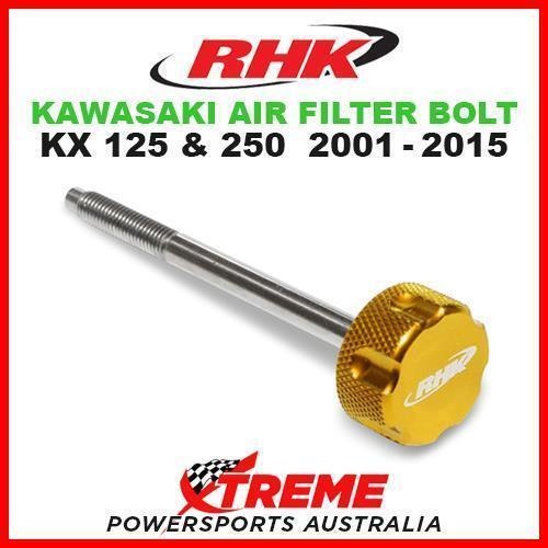 RHK MX GOLD AIR FILTER BOLT MOTO KAWASAKI KX125 KX250 KX 125 250 2001-2015 DIRT