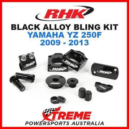 RHK MX BLACK ALLOY BLING KIT YAMAHA YZ250F YZ 250F YZF250 2009-2013 DIRT BIKE