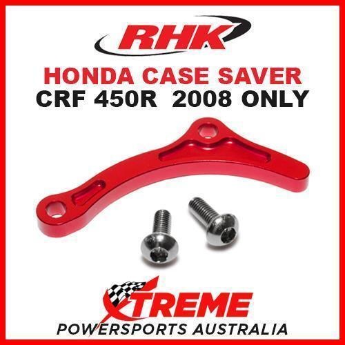 RHK MX OEM REPLACEMENT CASE SAVER RED HONDA CRF 450R CRF450R 2008 ONLY MOTO DIRT