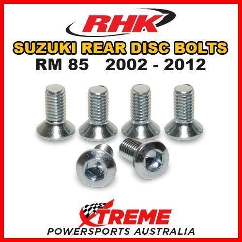 RHK MX REAR HEAVY DUTY BRAKE DISC BOLT SET for Suzuki RM85 RM 85 2002-2012 DIRT BIKE