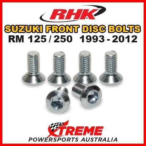 RHK FRONT HEAVY DUTY BRAKE DISC BOLT SET for Suzuki RM125 RM250 RM 125 250 1993-2012