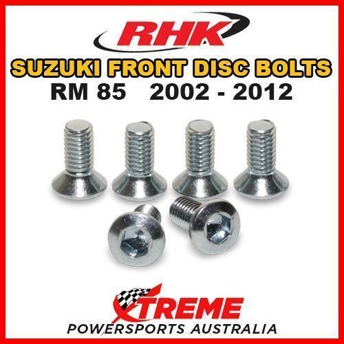 RHK MX FRONT HEAVY DUTY BRAKE DISC BOLT SET for Suzuki RM85 RM 85 2002-2012 DIRTBIKE