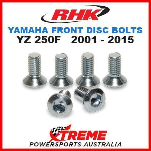 RHK MX FRONT HEAVY DUTY BRAKE DISC BOLT SET YAMAHA YZ250F YZF250 2001-2015 MOTO