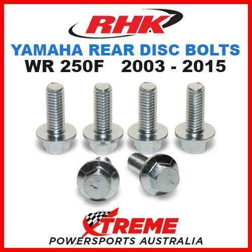 RHK MX REAR HEAVY DUTY BRAKE DISC BOLT SET YAMAHA WR250F WRF250 2003-2015 MOTO