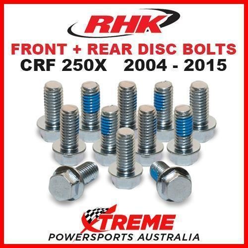 RHK FRONT + REAR HEAVY DUTY BRAKE DISC BOLT SET HONDA CRF250X CRF 250X 2004-2015