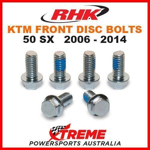 RHK MX FRONT HEAVY DUTY BRAKE DISC BOLT SET KTM 50SX SX50 50 SX 50cc 2006-2014