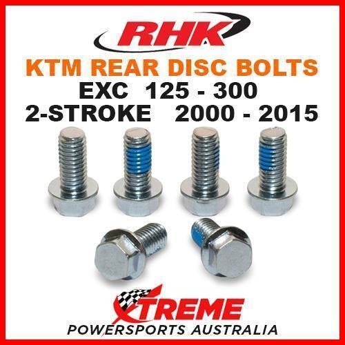 RHK REAR HEAVY DUTY BRAKE DISC BOLT SET KTM 125EXC 200EXC 250EXC 300EXC 00-2015