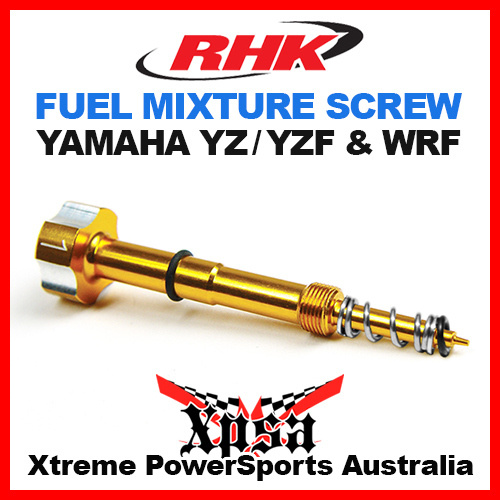 RHK FUEL MIXTURE SCREW KEIHIN FCR CARB CARBY GOLD YAMAHA YZ WR 250F 426F 450F MX