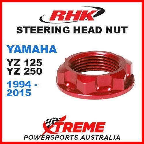 RHK MX STEERING HEAD STEM NUT RED YAMAHA YZ 125 250 YZ125 YZ250 2-STR 94-2015