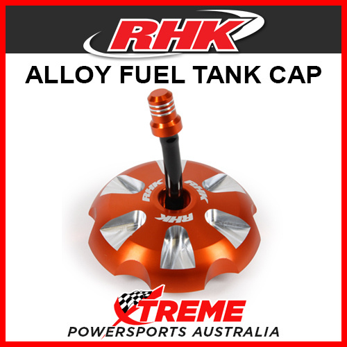 RHK Husqvarna FC250 2014-2017 Orange Alloy Fuel Tank Gas Cap, Screw Type 52mm