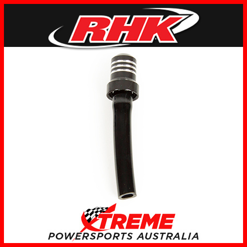 RHK Motorcycle Black Gas Tank Alloy Breather Vent One-Way Valve for Fuel Cap