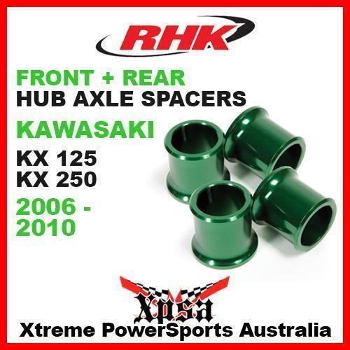 RHK REPLACEMENT HUB AXLE SPACER FRONT REAR KXF 250 450 KX250F KX450F 06-15 GREEN