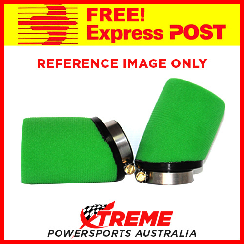 Pod Filter 48mm Uni Filter Green Angled Foam MX Motorcycle Pit Bike Go-Kart