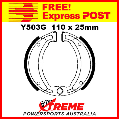 EBC Front Grooved Brake Shoe Yamaha YFM 50 Raptor 2004-2009 Y503G