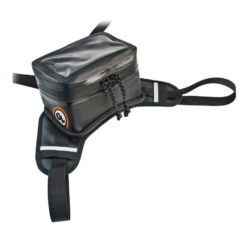 Giant Loop Black Buckin' Roll Tank Bag 1.5L Volume Waterproof Off Road Trail Bag