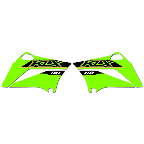 Strike Seats OEM Replica Shroud Graphics for Kawasaki KLX110 2021