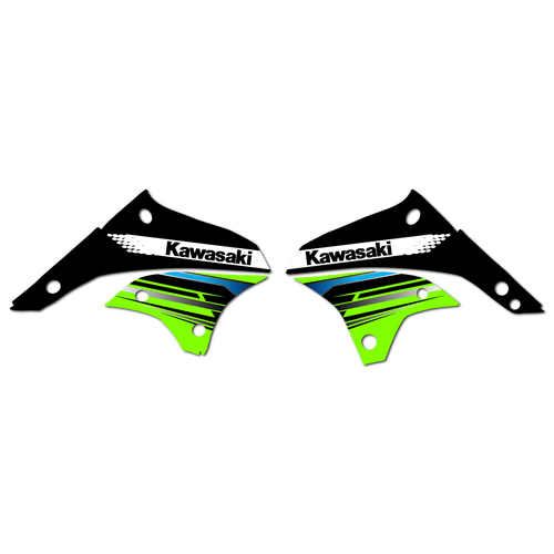 Strike Seats OEM Replica Shroud Graphics for Kawasaki KLX450R 2013