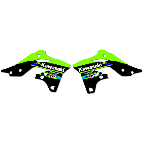 Strike Seats OEM Replica Shroud Graphics for Kawasaki KX250F 2013