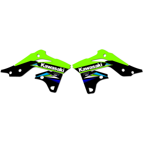 Strike Seats OEM Replica Shroud Graphics for Kawasaki KX250F 2014