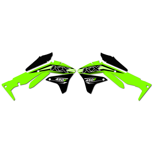 Strike Seats OEM Replica Shroud Graphics for Kawasaki KX450F 2016