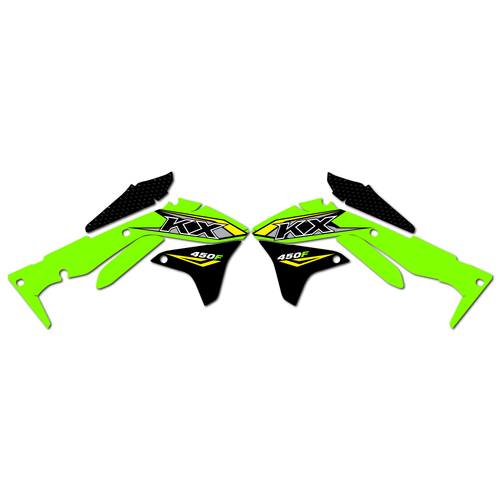 Strike Seats OEM Replica Shroud Graphics for Kawasaki KX450F 2018