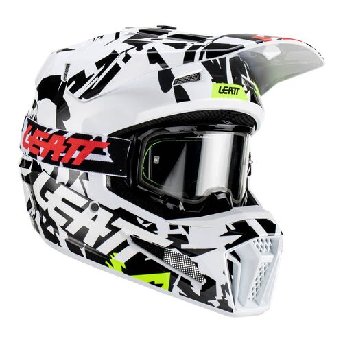 Leatt V23 3.5 Zebra Moto Helmet Kit XS