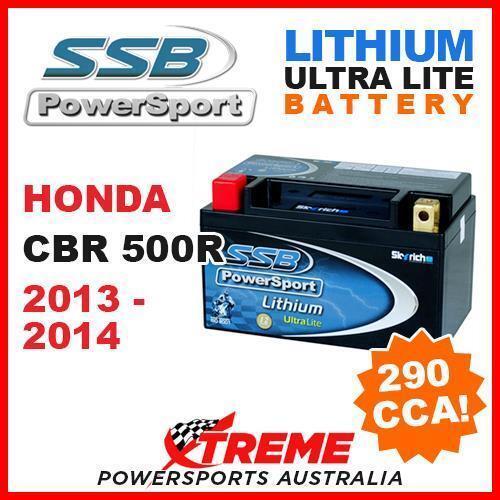 SSB 12V LITHIUM ULTRALITE 290 CCA BATTERY HONDA CBR500R CBR 500R 2013-2014