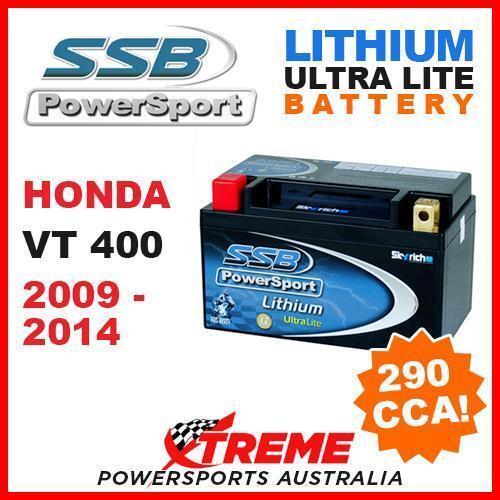 SSB 12V LITHIUM ULTRALITE 290 CCA BATTERY HONDA VT400 VT 400 2009-2014 MOTO