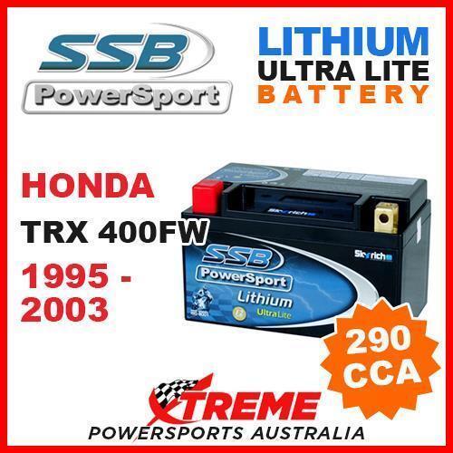 SSB 12V LITHIUM ULTRALITE 290 CCA BATTERY HONDA TRX400FW TRX 400FW 1995-2003 ATV