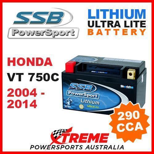 SSB 12V LITHIUM ULTRALITE 290 CCA BATTERY HONDA VT750C VT 750C 2004-2014 MOTO