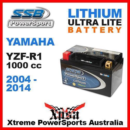 SSB SUPER BIKE ULTRALITE LITHIUM BATTERY YAMAHA YZFR1 YZF R1 YZF-R1 1000cc 04-14