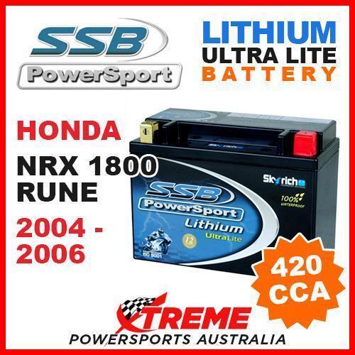 SSB 12V LITHIUM ULTRALITE 420 CCA BATTERY HONDA NRX1800 NRX 1800 RUNE 2004-2006